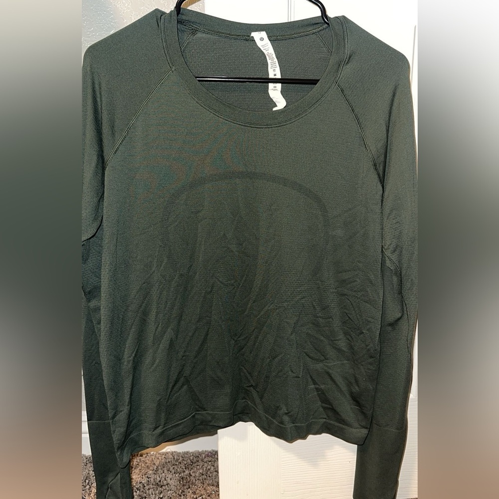Lululemon Swiftly Tech long sleeve tee *race length* Smoked Spruce